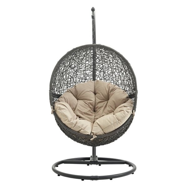 TiramisuBest Hide Wicker Hanging Swing Chair