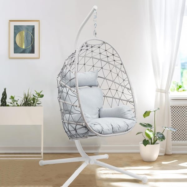 Hanging Egg Chair with Stand