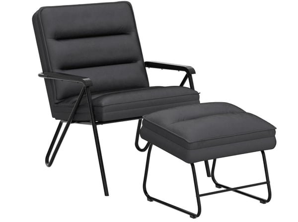 Accent Chair with Ottoman