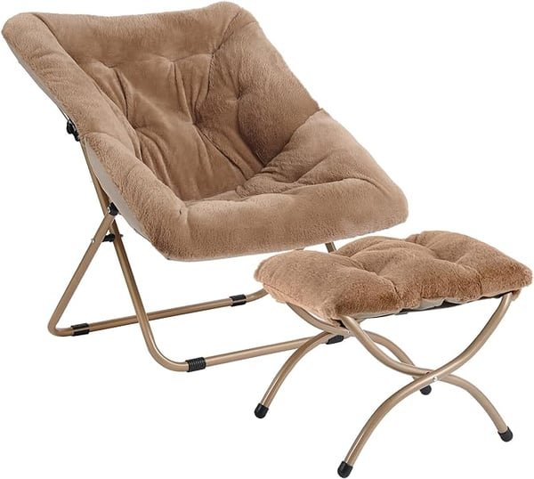 Saucer Chair with Ottoman