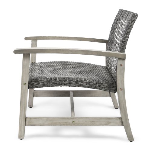 HAMPTON WOOD + WICKER CLUB CHAIR (Set of 2) - Image 3