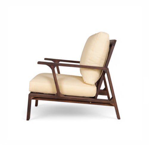 Patio Accent Chair 27.6" Wood Chair Outdoor Lounge Chair for Patios - Image 6