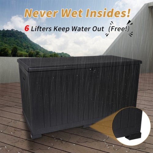 260 Gallon Resin Outdoor Deck Box Waterproof - Image 7