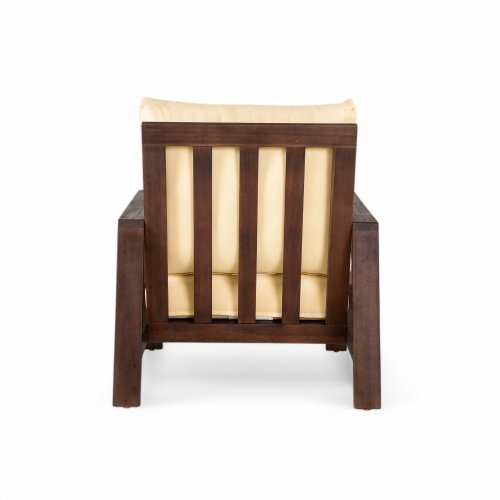 Patio Accent Chair 27.6" Wood Chair Outdoor Lounge Chair for Patios - Image 7