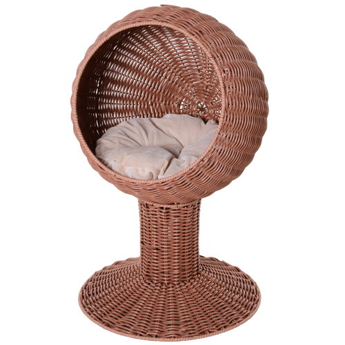 Cat Basket Bed with Thick Cushion