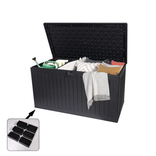 260 Gallon Resin Outdoor Deck Box Waterproof