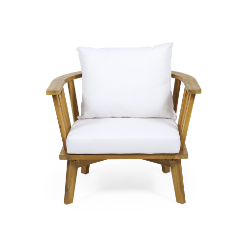 Outdoor Acacia Wood Patio Club Chair