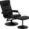 Contemporary Multi-Position Recliner Chair with Ottoman